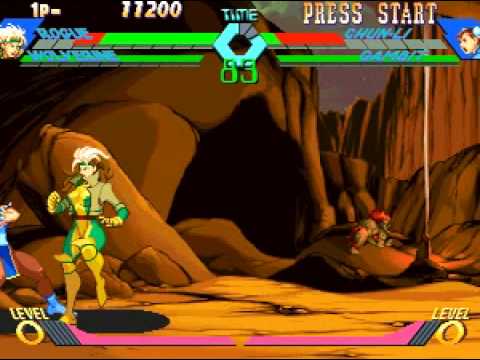 X-Men vs Street Fighter - Rogue/Wolverine vs Chun-Li/Gambit