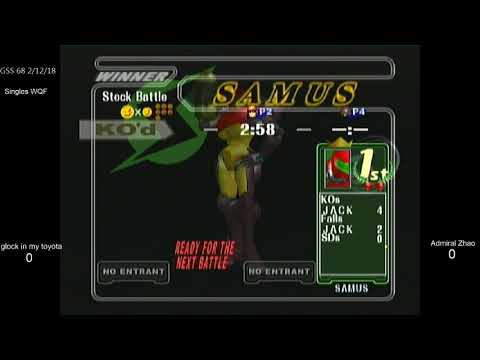 GSS 68 SSBM - glock in my toyota (C. Falcon) vs. Admiral Zhao (Samus) - Melee WQF