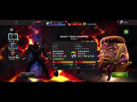 Aw season 29 killmonger Vs modok boss mcoc