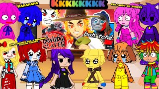 Poppy Playtime react KIMETSU NO YAIBA E O CHURRAS NO TREM 😂❤️ Poppy playtime Chapter 5