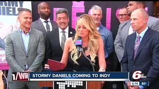 Porn star Stormy Daniels performing in Indianapolis