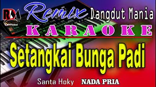 Download lagu Setangkai Bunga Padi - Karaoke [Nada Pria] Dj Mix Dangdut Orgen Tunggal || Santa Hoky mp3