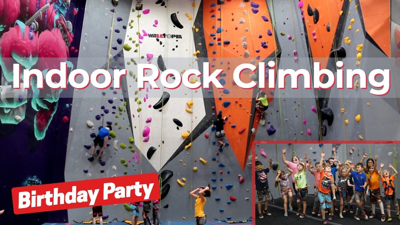 Indoor Rock Climbing Birthday Party for Jackson