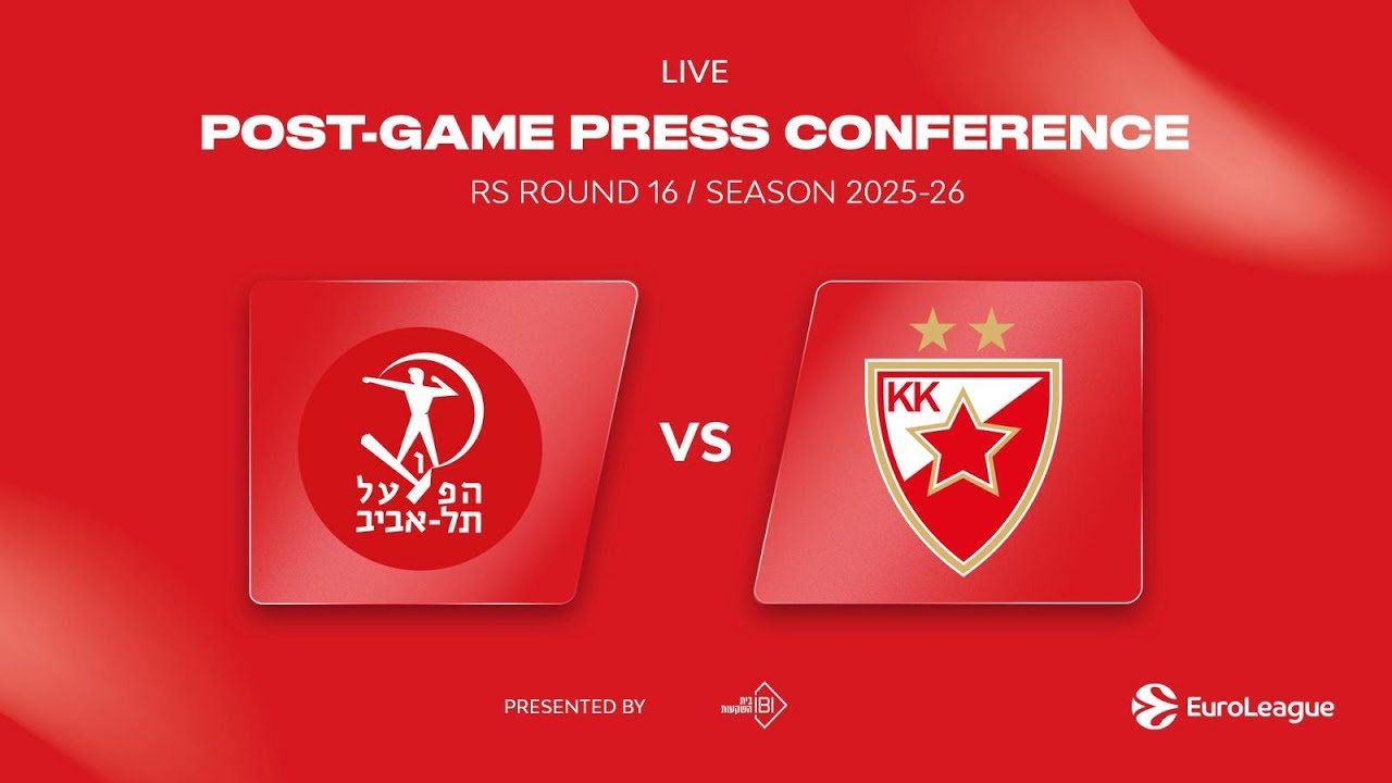 Post- Game Press Conference  | Hapoel IBI Tel Aviv - Crvena Meridianbet Zvezda Belgrade