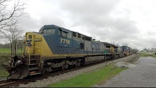 preview picture of video 'CSX Stack Train Northbound in Hartselle, Alabama'