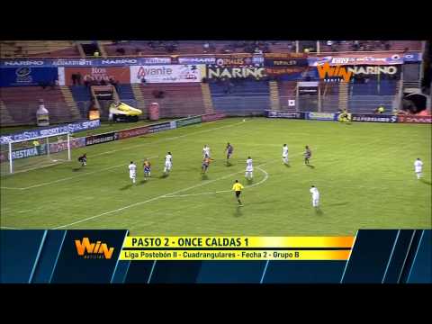Deportivo Pasto 2-1 Once Caldas. Matchday 2 of the 2013-2014 Postobon League Home Run -- Win Sports