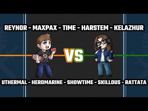 CASTERS CIVIL WAR BEGINS! - RotterdaM vs ZombieGrub - Reynor, MaxPax, HeroMarine [StarCraft 2]