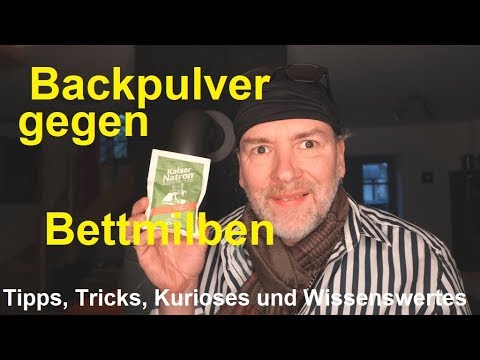 Natron gegen Bettmilben Hausstaubmilben - Allergien loswerden mit Backpulver - Bett milbenfrei