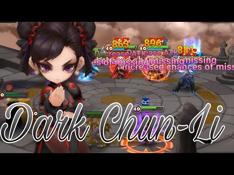 魔靈召喚 | 暗春麗 | 消＋ 減攻未命中 | 減條 | SUMMONERS WAR | Dark Chun-Li on RTA