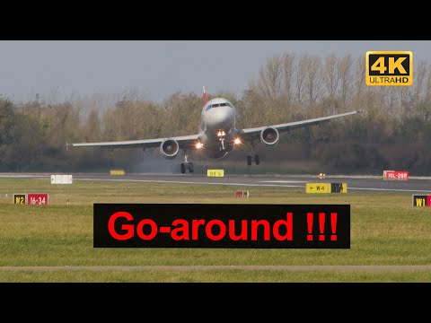 UNBELIEVABLE CROSSWIND LANDINGS during a STORM with 20 ABORTED LANDINGS. GO AROUND !!!