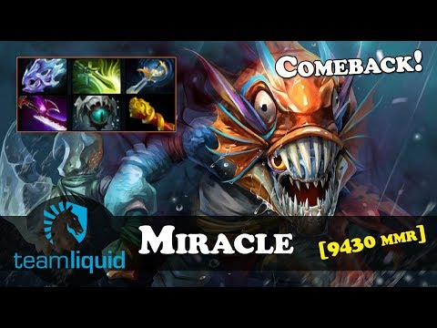 Miracle - Slark [9430 MMR] | Comeback | Dota 2 | Patch  7.06е