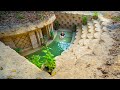 COMPLETE BUILD The Most Beautiful Underground Swimming Pool House, Girl Living Off Grid 2024