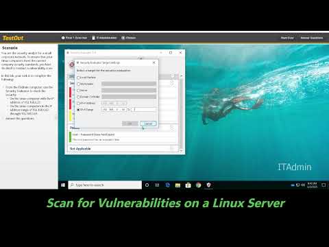 5.4.13 Scan for Vulnerabilities on a Linux Server 9TestOut Lab), only for learning purpose.