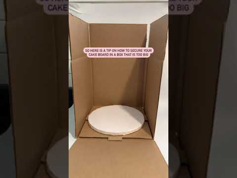 A tip/hack on how to secure your cake in a box for transport!🎂 #shorts