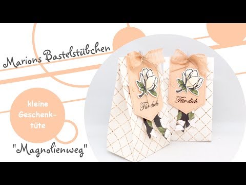 Kleine Geschenktüte mit "Magnolienweg" von Stampin´ Up!