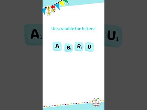 Unscramble the Letters 3 | Fun and Easy Indonesian Vocabulary Challenge!
