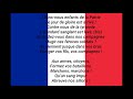 LA MARSEILLAISE HYMNE DE LA FRANCE PAROLES