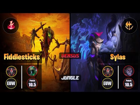GrandMaster FIDDLESTICKS [Electrocute] (Jungle) VS  SYLAS - Grandmaster EUW Patch 10.5