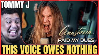 TOMMY JOHANSSON - PAID MY DUES (Anastacia) - METAL COVER - VOCAL COACH REACTION