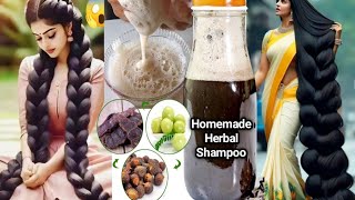 Homemade Herbal Shampoo for Long, Strong, Shiny Hair | Natural Hair Growth Remedy