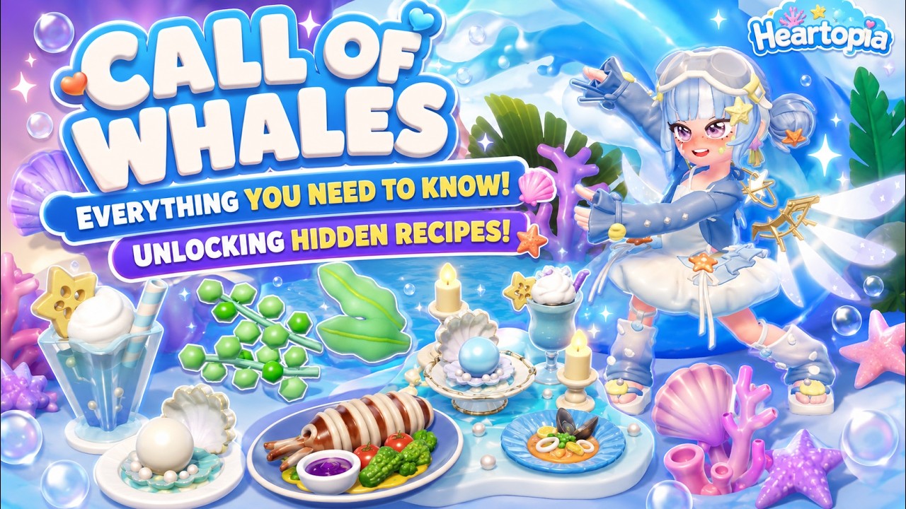 HEARTOPIA | CALL OF WHALES FASHIONWAVE EVERYTHING YOU NEED TO KNOW + UNLOCKING HIDDEN RECIPES!
