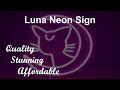 Luna Neon Sign | Affordable Neon Sign For Your Home Displays | Buy Yours Today!