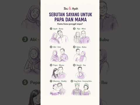 Kamu Biasa Panggil Orang Tua Pakai Sebutan Apa? Ini 8 Sebutan Sayang untuk Papa dan Mama #ibudanayah