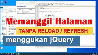 Membuat Halaman Web Tanpa Reload dengan JQuery - Javascript AJAX