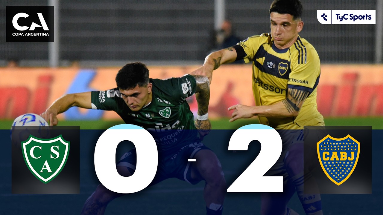 Sarmiento Junin vs بوكا جونيورز