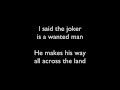 Wolfmother - Joker & the Thief (Lyrics)