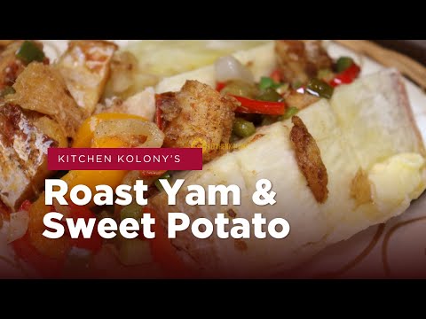 Jamaican Street Food at Home | Roast Yam and Sweet Potato