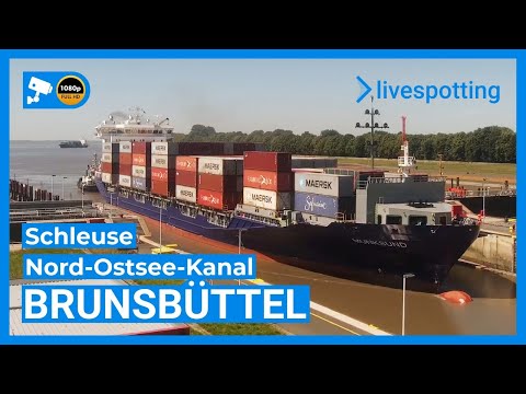 🔴 LIVE: Brunsbüttel Schleuse – Webcam am Nord-Ostsee-Kanal & Elbmündung