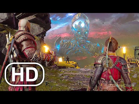 Surtr Enters Asgard To Destroy Everyone Scene 4K - God Of War Ragnarok