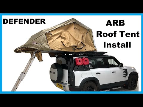 Unboxing & Fitting ARB roof tent on Land Rover Defender L663