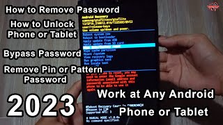 Any Phone Tablet Forgotten Password Reset How to remove  Password WORK AT ANY ANDROID UNITS