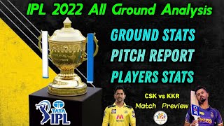 Csk vs Kkr Match playing11|IPL 2022 Ground stats & pitch report Explain in Tamil|2k Tech tamil