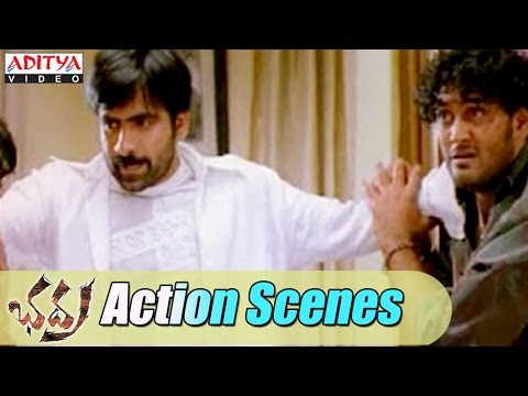 Ravi Teja Best Action Scenes In Bhadra Movie - Ravi Teja,Meera Jasmi