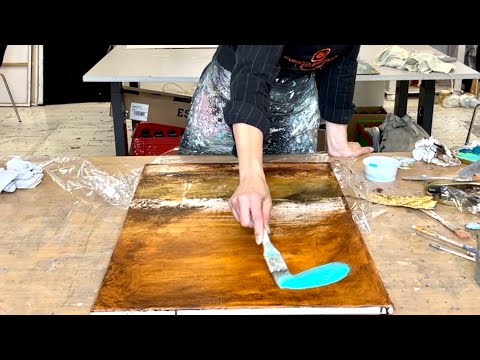 Texture GOLD FOLIE - DEMO - abstract painting