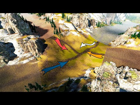 4 ARMIES of 100,000 ROMANS vs SPARTANS vs CRUSADERS vs EGYPTIANS | UEBS 2