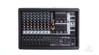 Video thumbnail for EUROPOWER PMP1680S 1600-Watt 10-Channel Powered Mixer by Behringer