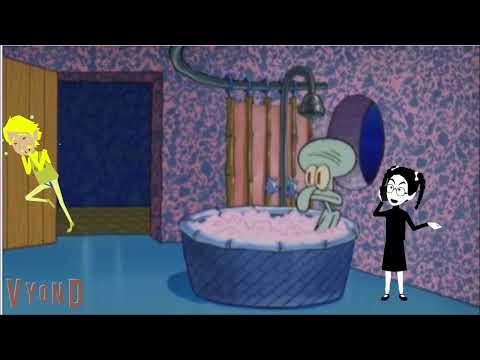 Johnny Cheddar drops by Squidward's house and gets grounded