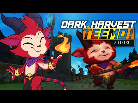 So This Is The Power Of Dark Harvest!  Season 11 Dark Harvest Teemo vs Singed Full Gameplay!