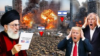 IRAN AGAIN BOMBARDS MOSSAD BUILDING, DESTROYING IT! Trump and Netanyahu Panic