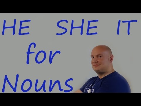 He She It for Nouns / Practice English with Paul
