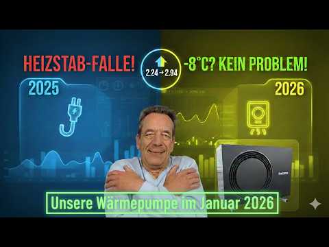 Stress test at -8°C: Why my heat pump will use less electricity in 2026 than in 2025!