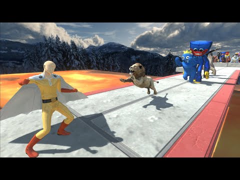 Who Can Withstand A PUNCH From SAITAMA -  Animal Revolt Battle Simulator
