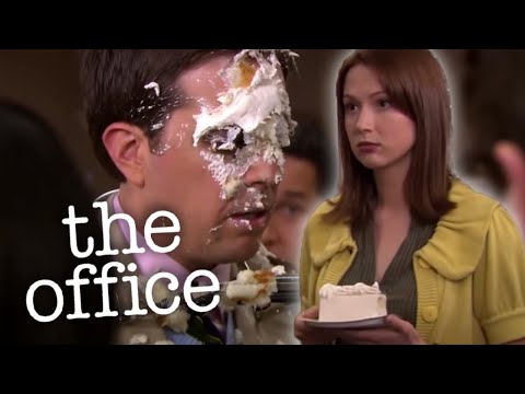 Erin Splats Andy With Cake - The Office US