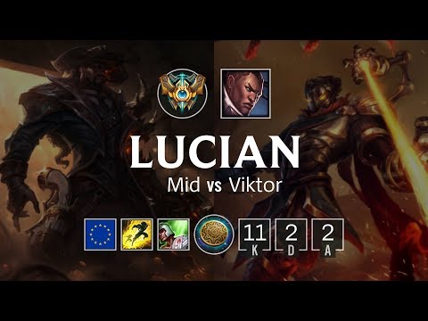 Lucian Mid vs Viktor - EUW Challenger Patch 8.23