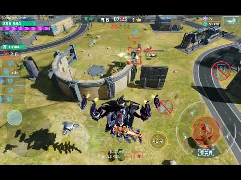 ophion vs Rook in Rome War Robots FFA Gameplay