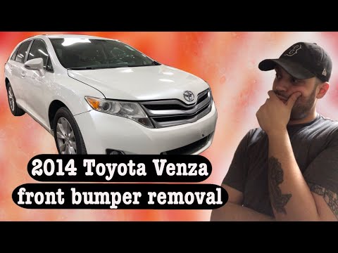 2014 Toyota Venza front bumper removal